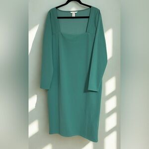 H&M Teal Midi Dress